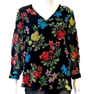 Calvin Klein Women’s Floral Blouse Size Small
